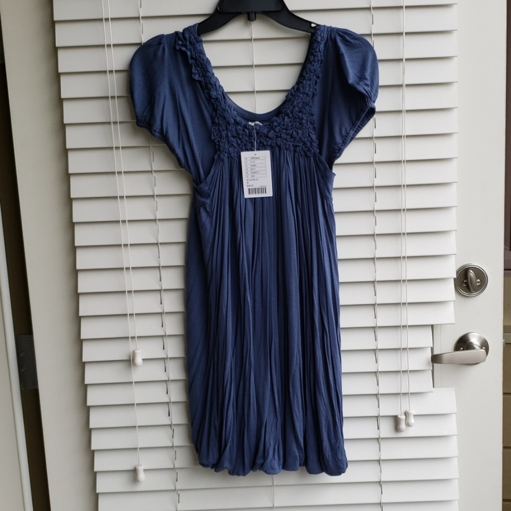 NWT Bordeaux Anthropologie layered mist tunic, Med